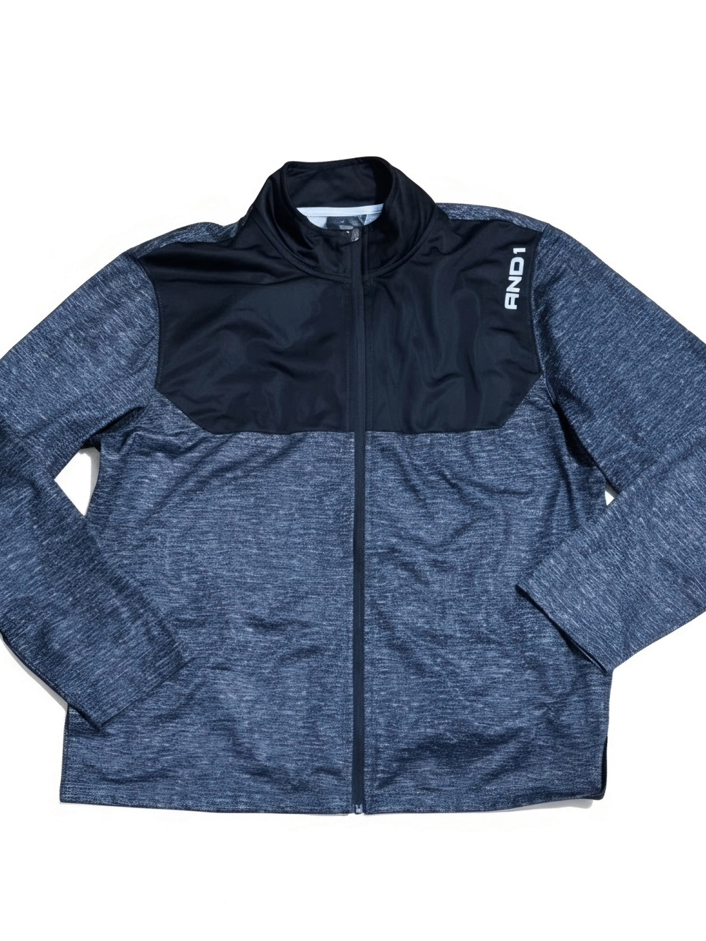 And1 Heather & Black Full-Zip Track Jacket